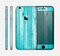 The Trendy Blue Abstract Wood Planks Skin for the Apple iPhone 6