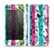The Trendy Colored Striped Abstract Cube Pattern Skin Set for the Apple iPhone 5