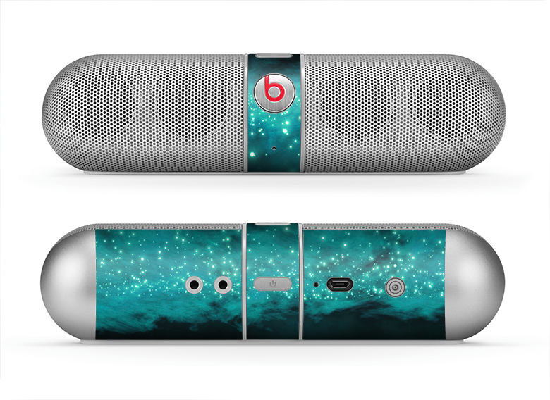 The Trendy Green Space Surface Skin for the Beats by Dre Pill Bluetooth Speaker