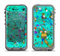 The Trendy Green with Splattered Paint Droplets Apple iPhone 5c LifeProof Fre Case Skin Set