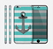 The Trendy Grunge Green Striped With Anchor Skin for the Apple iPhone 6 Plus
