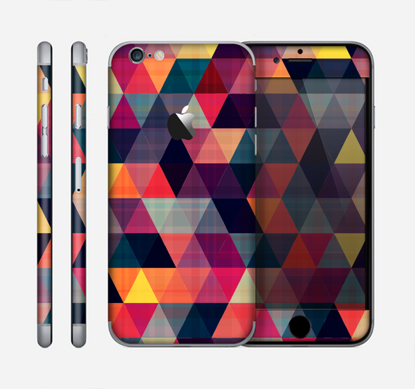 The Triangular Abstract Vibrant Colored Pattern Skin for the Apple iPhone 6