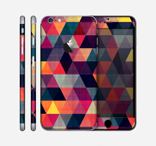 The Triangular Abstract Vibrant Colored Pattern Skin for the Apple iPhone 6 Plus