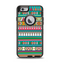 The Tribal Vector Green & Pink Abstract Pattern V3 Apple iPhone 6 Otterbox Defender Case Skin Set