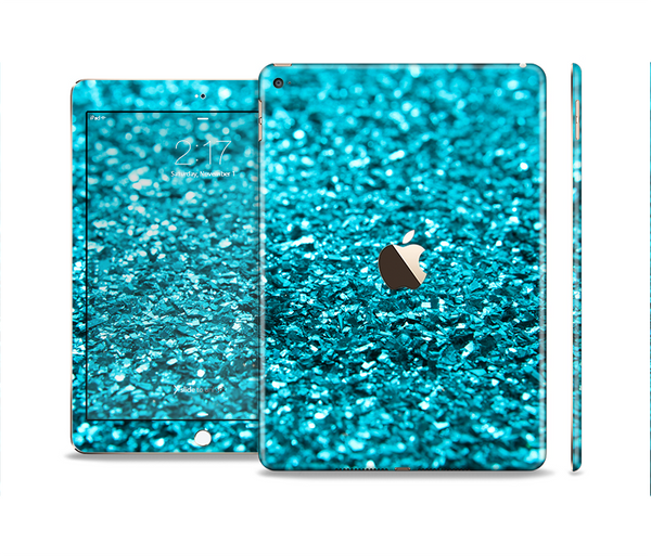 The Turquoise Glimmer Skin Set for the Apple iPad Pro