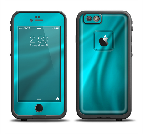 The Turquoise Highlighted Swirl Apple iPhone 6/6s LifeProof Fre Case Skin Set