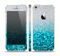 The Turquoise & Silver Glimmer Fade Skin Set for the Apple iPhone 5s