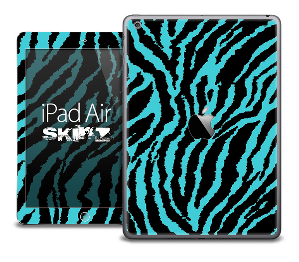 The Turquoise Zebra Print Skin for the iPad Air