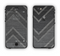 The Two-Toned Dark Black Wide Chevron Pattern V3 Apple iPhone 6 Plus LifeProof Nuud Case Skin Set