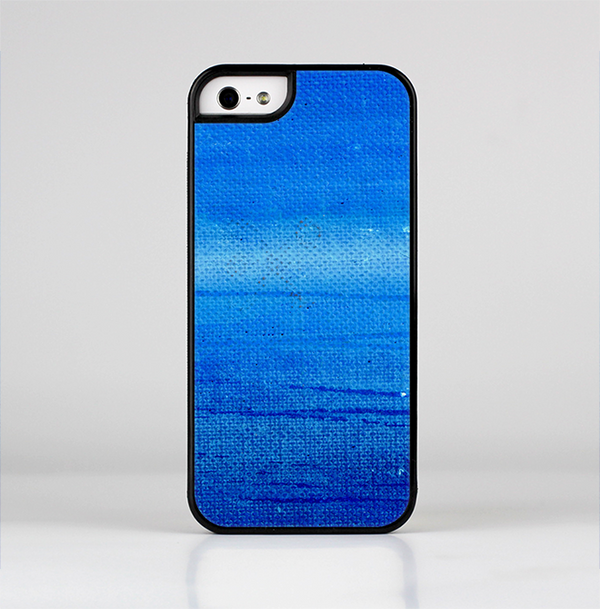 The Unbalanced Blue Textile Surface Skin-Sert for the Apple iPhone 5-5s Skin-Sert Case