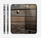 The Uneven Dark Wooden Planks Skin for the Apple iPhone 6
