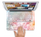 The Unfocused Pink Abstract Lights Skin Set for the Apple MacBook Pro 15" with Retina Display