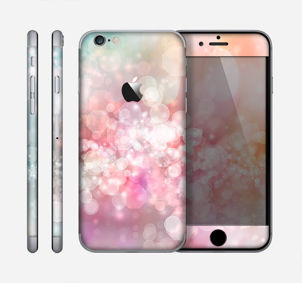 The Unfocused Pink Abstract Lights Skin for the Apple iPhone 6