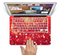 The Unfocused Red Showers Skin Set for the Apple MacBook Pro 15" with Retina Display