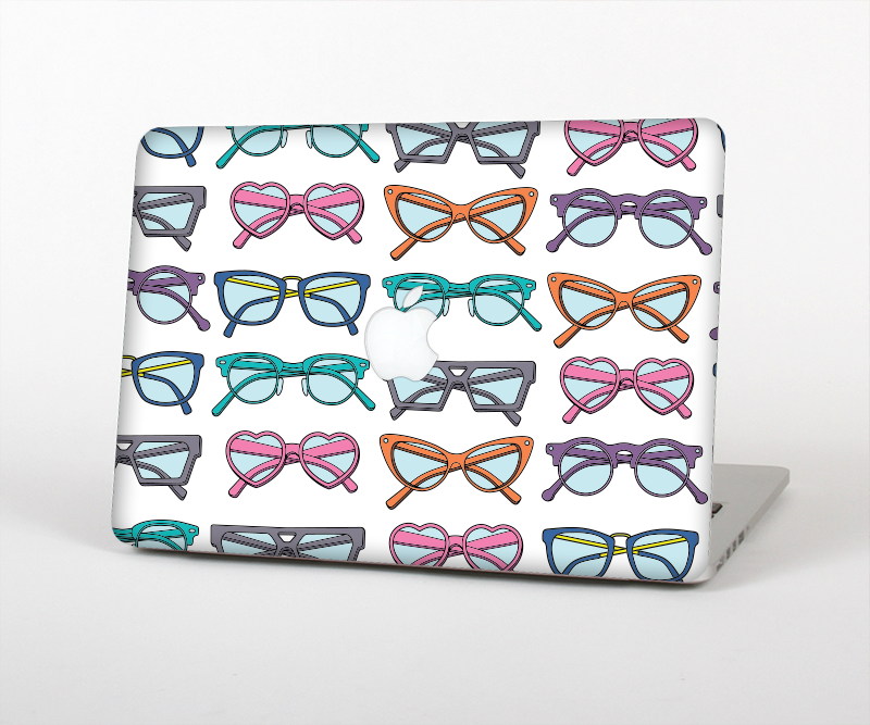 The Various Colorful Vector Glasses Skin Set for the Apple MacBook Air 13"
