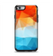 The Vector Abstract Shaped Blue-Orange Overlay Apple iPhone 6 Otterbox Symmetry Case Skin Set