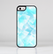 The Vector Abstract Shaped Blue Overlay Skin-Sert for the Apple iPhone 5-5s Skin-Sert Case