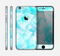 The Vector Abstract Shaped Blue Overlay Skin for the Apple iPhone 6
