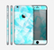 The Vector Abstract Shaped Blue Overlay Skin for the Apple iPhone 6 Plus