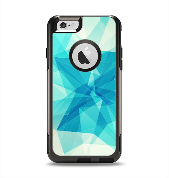 The Vector Abstract Shaped Blue Overlay V2 Apple iPhone 6 Otterbox Commuter Case Skin Set