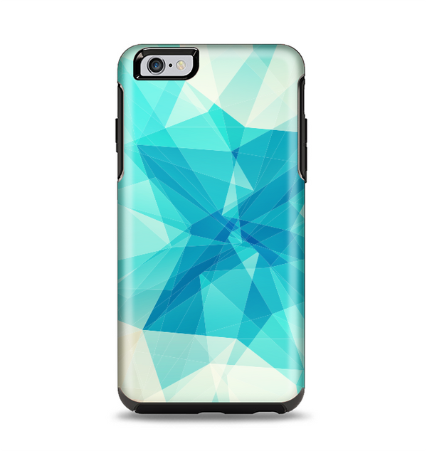 The Vector Abstract Shaped Blue Overlay V2 Apple iPhone 6 Plus Otterbox Symmetry Case Skin Set