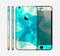The Vector Abstract Shaped Blue Overlay V2 Skin for the Apple iPhone 6 Plus