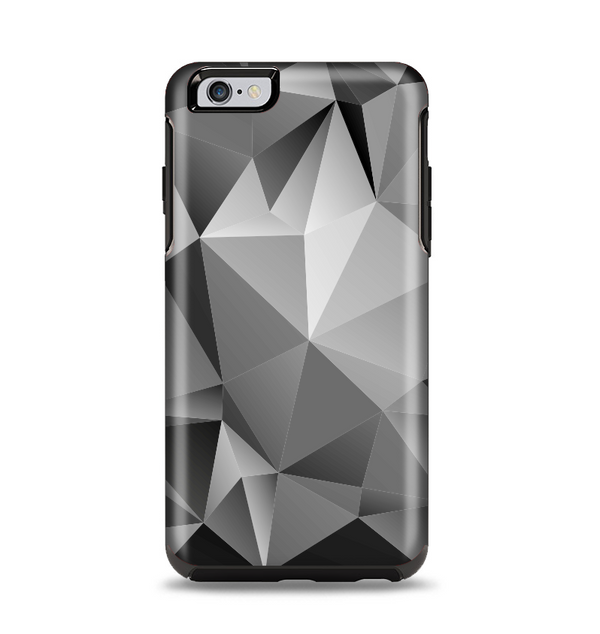 The Vector Black & White Abstract Connect Pattern Apple iPhone 6 Plus Otterbox Symmetry Case Skin Set