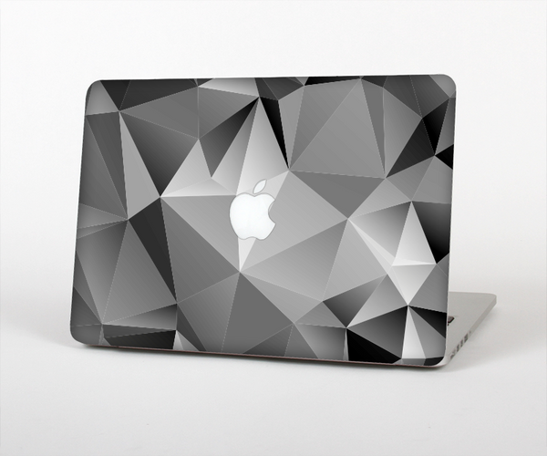 The Vector Black & White Abstract Connect Pattern Skin Set for the Apple MacBook Pro 15" with Retina Display