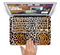 The Vector Brown Leopard Print Skin Set for the Apple MacBook Pro 15" with Retina Display