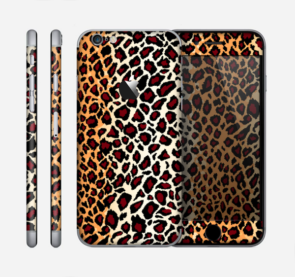 The Vector Brown Leopard Print Skin for the Apple iPhone 6