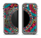 The Vector Colored Aztec Pattern WIth Black Connect Point Apple iPhone 5c LifeProof Fre Case Skin Set