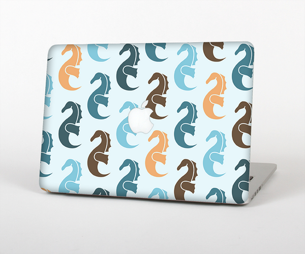 The Vector Colored Seahorses V1 Skin Set for the Apple MacBook Pro 15" with Retina Display