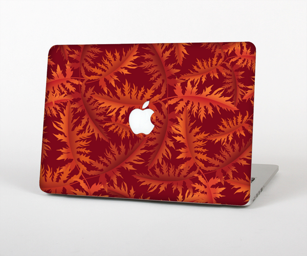 The Vector Fall Red Branches Skin Set for the Apple MacBook Pro 15" with Retina Display