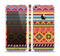 The Vector Gold & Purple Aztec Pattern V32 Skin Set for the Apple iPhone 5