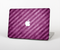 The Vector Grunge Purple Striped Skin Set for the Apple MacBook Pro 15" with Retina Display