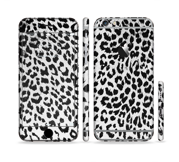 The Vector Leopard Animal Print Sectioned Skin Series for the Apple iPhone 6