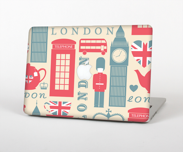 The Vector London Time Red Skin Set for the Apple MacBook Pro 15" with Retina Display