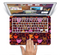 The Vector Orange & Pink Coffee Time Skin Set for the Apple MacBook Pro 15" with Retina Display