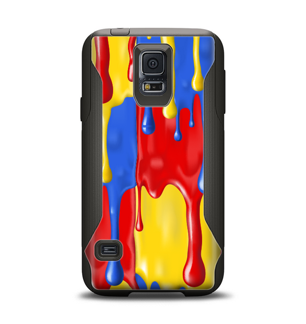 The Vector Paint Drips Samsung Galaxy S5 Otterbox Commuter Case Skin Set
