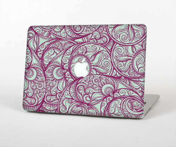 The Vector Purple Thin Laced Skin Set for the Apple MacBook Pro 13" with Retina Display