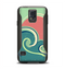 The Vector Retro Green Waves Samsung Galaxy S5 Otterbox Commuter Case Skin Set