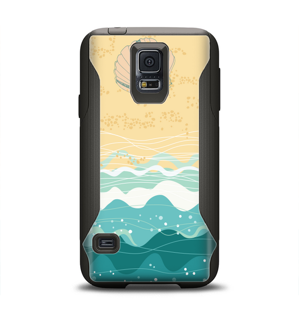 The Vector SeaShore Samsung Galaxy S5 Otterbox Commuter Case Skin Set