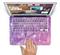 The Vector Shiny Pink Crystal Pattern Skin Set for the Apple MacBook Pro 13" with Retina Display