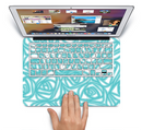The Vector Subtle Blues Pattern Skin Set for the Apple MacBook Pro 15" with Retina Display