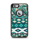 The Vector Teal & Green Aztec Pattern  Apple iPhone 6 Otterbox Defender Case Skin Set