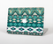 The Vector Teal & Green Aztec Pattern  Skin Set for the Apple MacBook Pro 15" with Retina Display