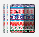 The Vector White-Blue-Red Aztec Pattern Skin for the Apple iPhone 6