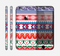 The Vector White-Blue-Red Aztec Pattern Skin for the Apple iPhone 6