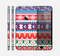 The Vector White-Blue-Red Aztec Pattern Skin for the Apple iPhone 6 Plus