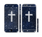 The Vector White Cross v2 over Bright Starry Sky Sectioned Skin Series for the Apple iPhone 6